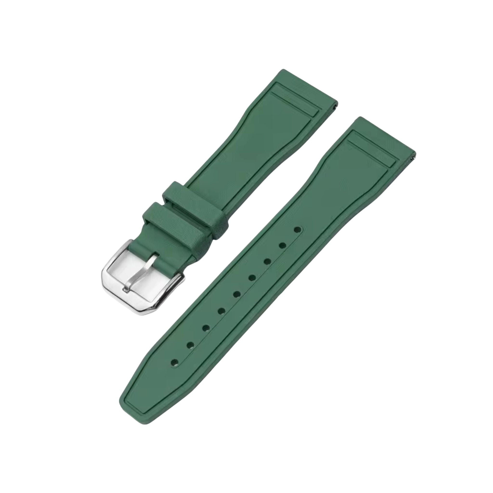 FKM Kautschukarmband – Für IWC Portugieser/Aquatimer/Alle Pilot Modelle/Portugieser/Portofino – Grün - Helvetus DE