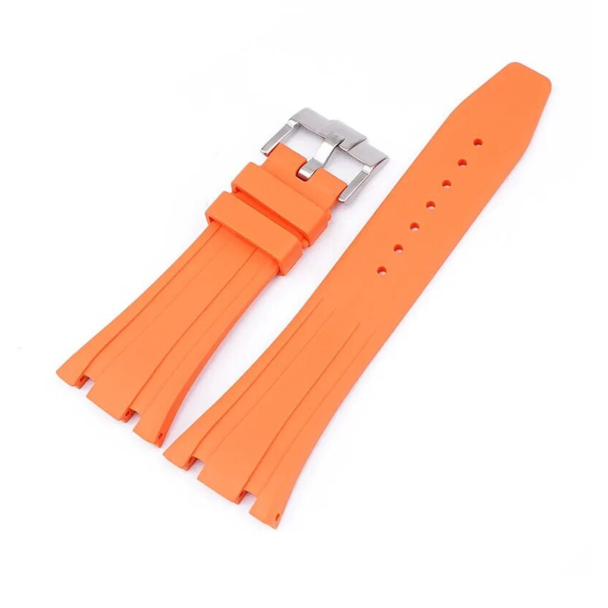 Kautschuk Armband - fur alle AP Royal Oak 41mm - Orange - Helvetus DE