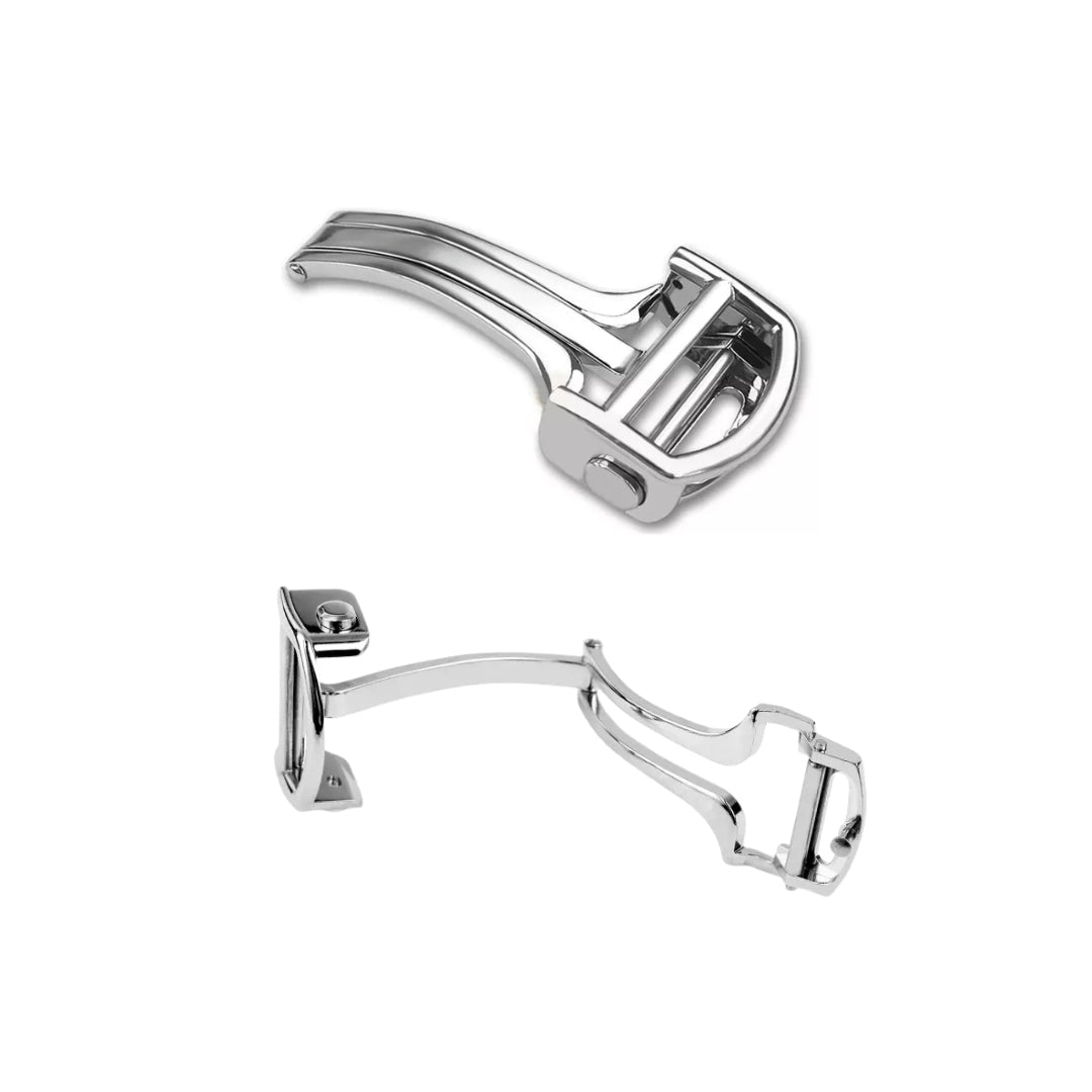 Kautschuk Armband für Cartier Santos Medium/Large – Weiss mit Schrauben – Quick Switch/Release - Helvetus DE