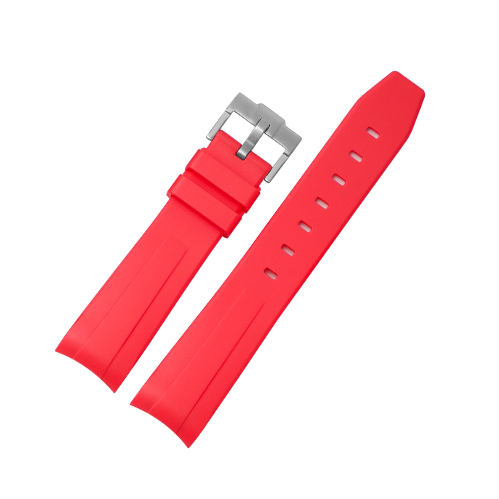 Kautschukarmband – Für Omega Seamaster 300 – Rot - Helvetus DE
