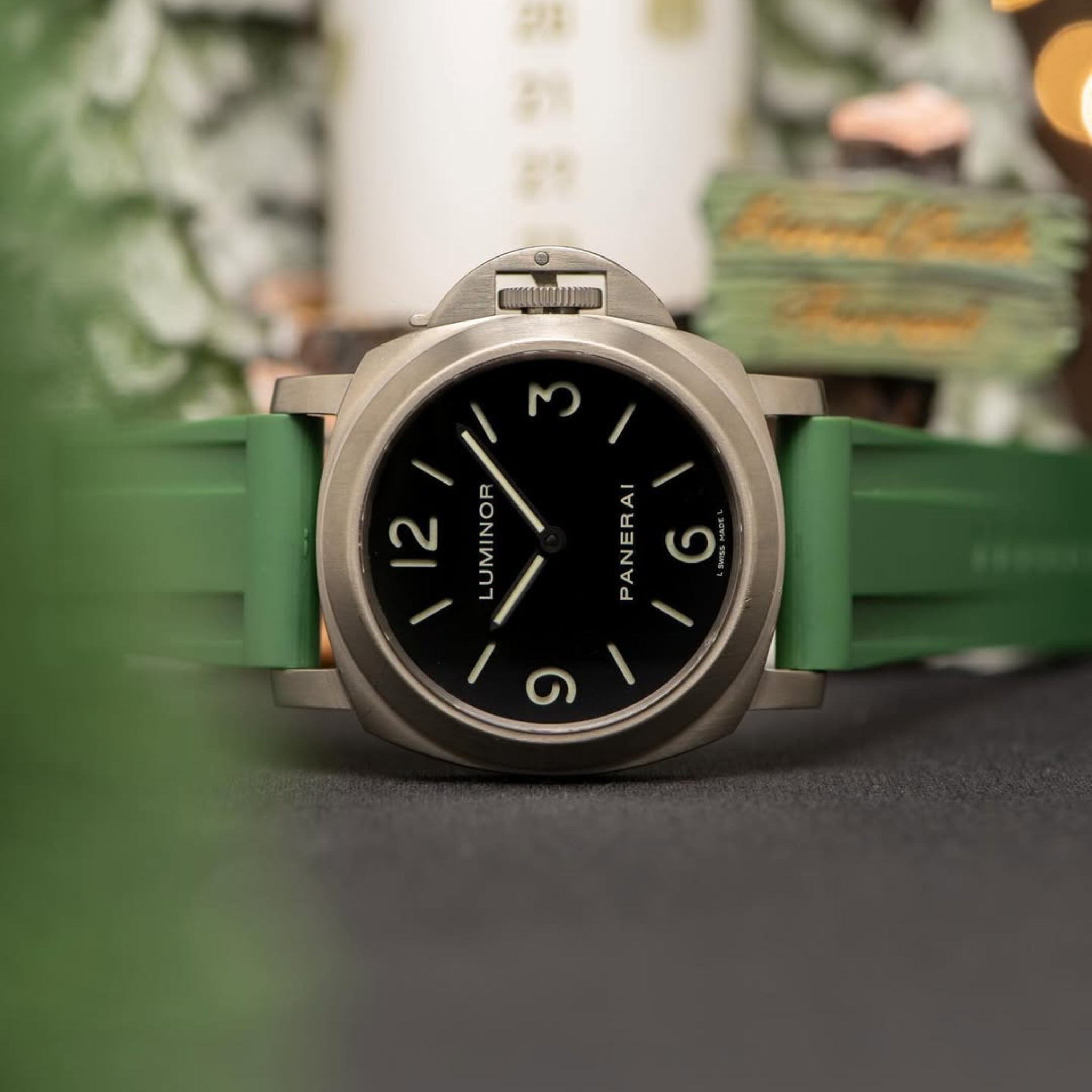 Kautschukarmband – Für Panerai – Militär Grün - Helvetus DE