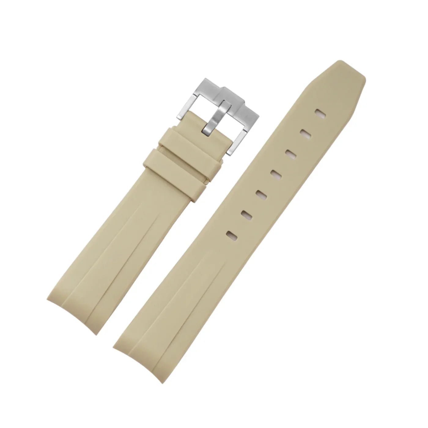 Kautschukarmband für Rolex Yacht - Master II – Beige - Helvetus DE