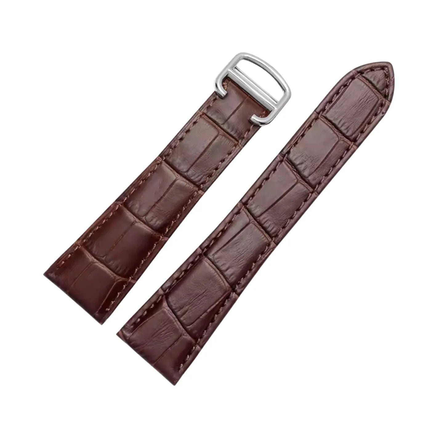 Leder Armband - fur Cartier Calibre - Braun - Helvetus DE