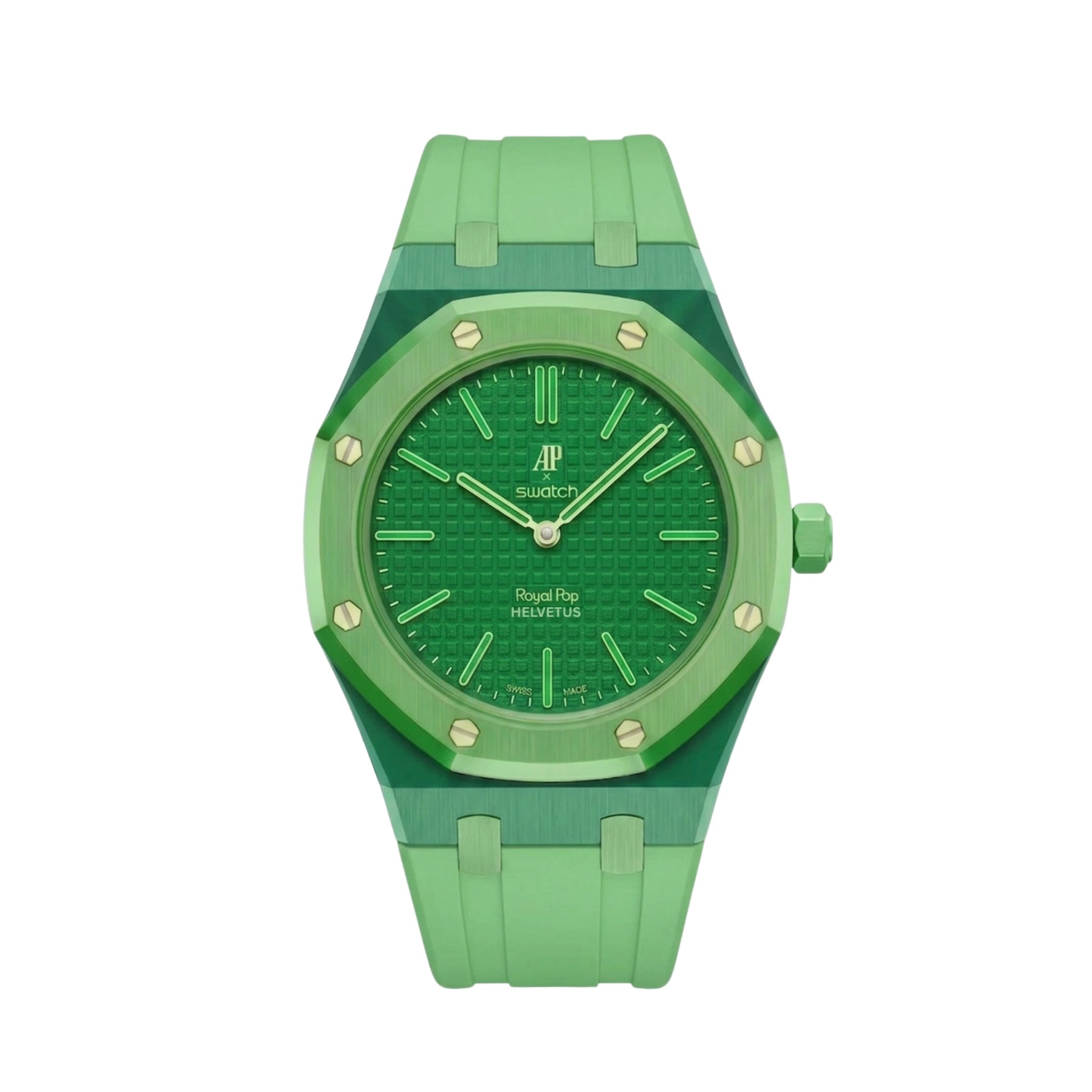 Royal Pop Armband & Gehäuse — Für Green Eight (Lépine, Krone bei 12 Uhr)