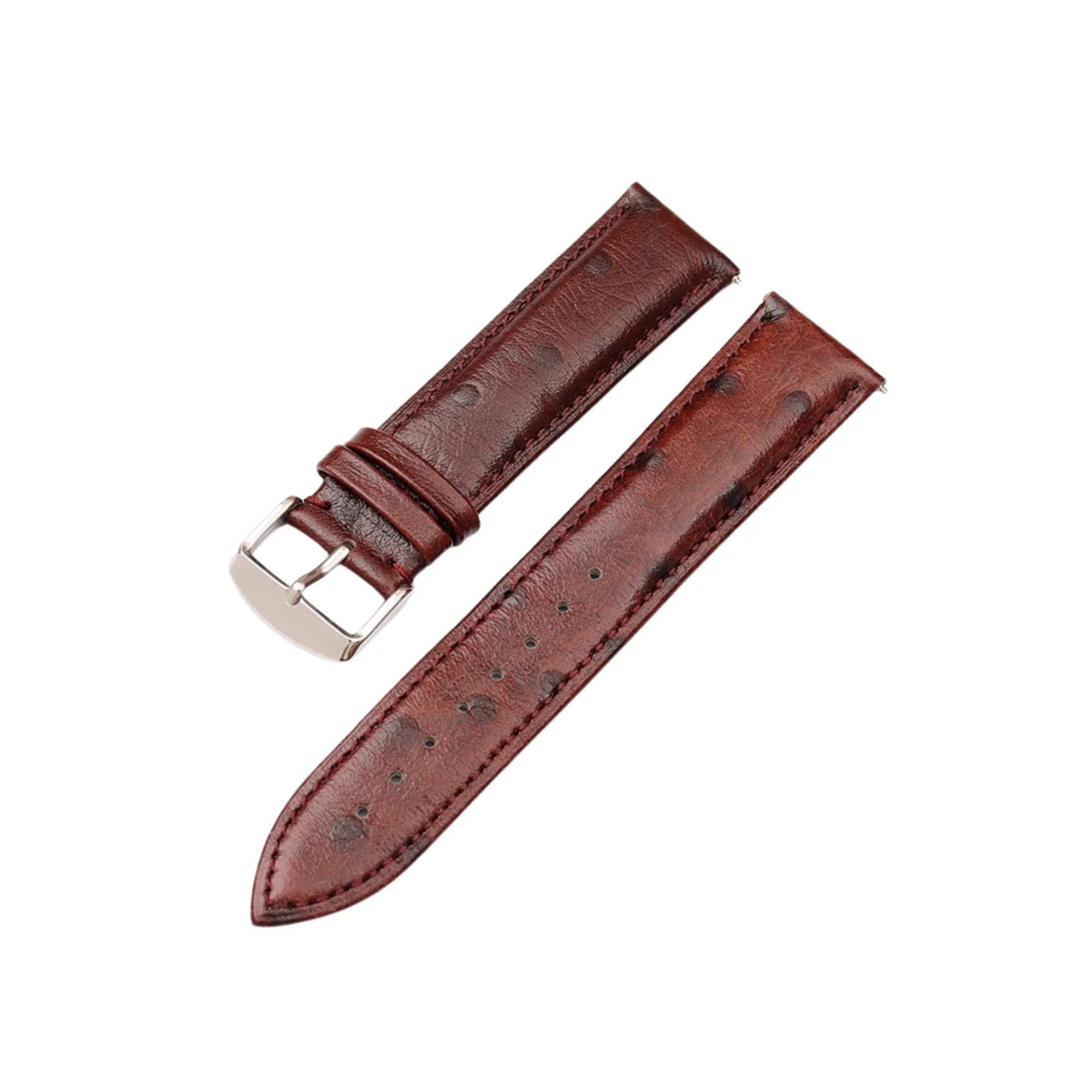 Strauss Leder Armband - Braun - Strauss Muster - Helvetus DE