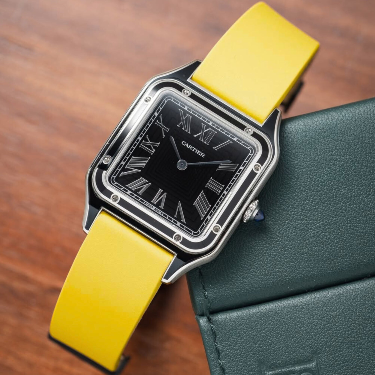 CTS Kautschuk Armband - Cartier Santos - Dumont - Gelb - Helvetus DE