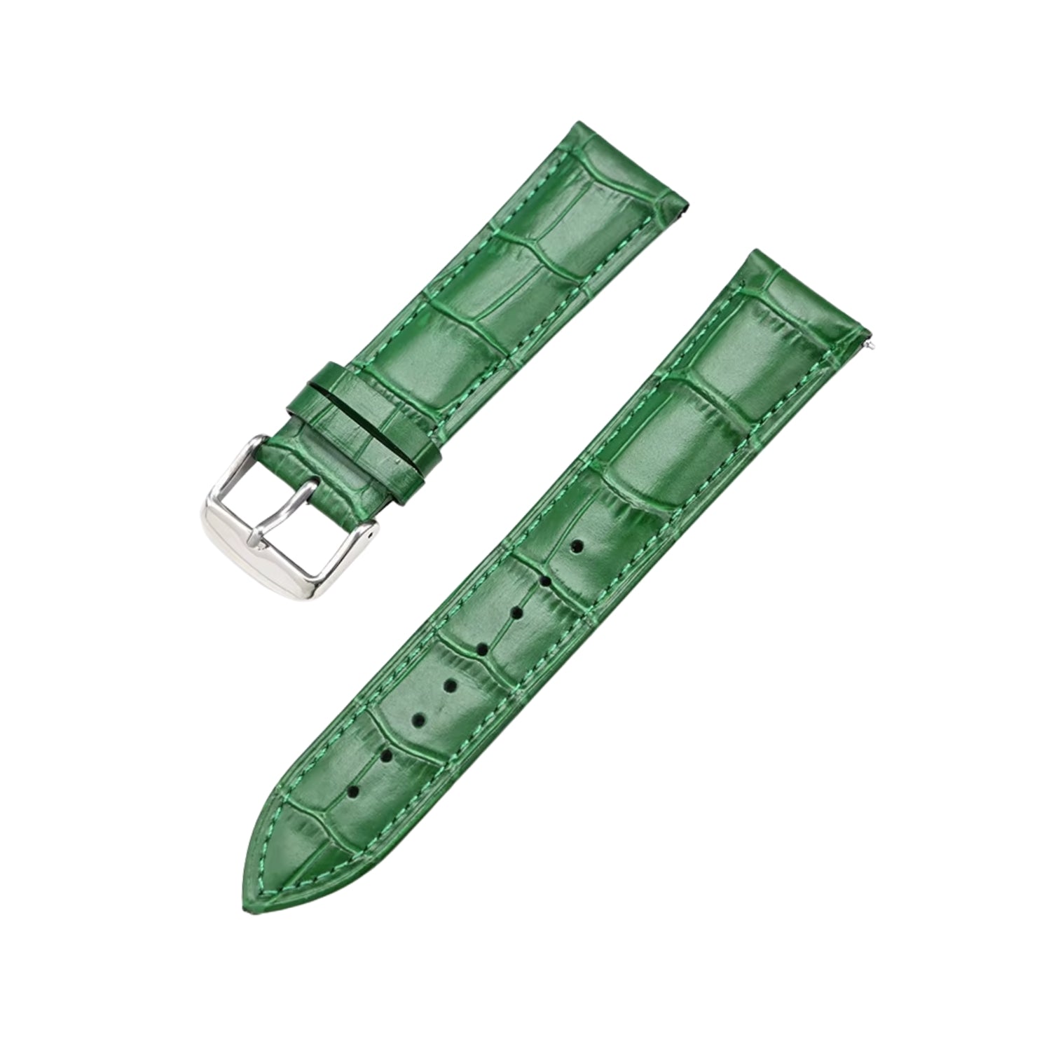 Grünes Alligator Leder Uhrenarmband – Handgefertigtes Ersatzband – Helvetus® - Helvetus DE