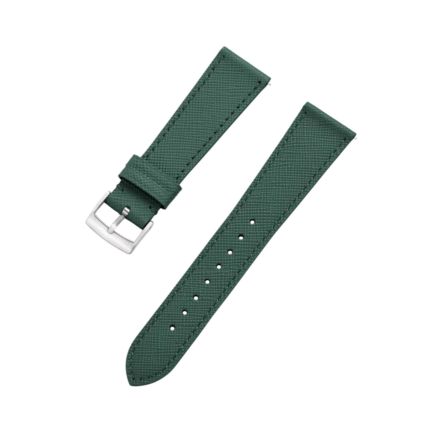 Grünes Leder Uhrenarmband – Handgefertigtes Ersatzband – Helvetus® - Helvetus DE