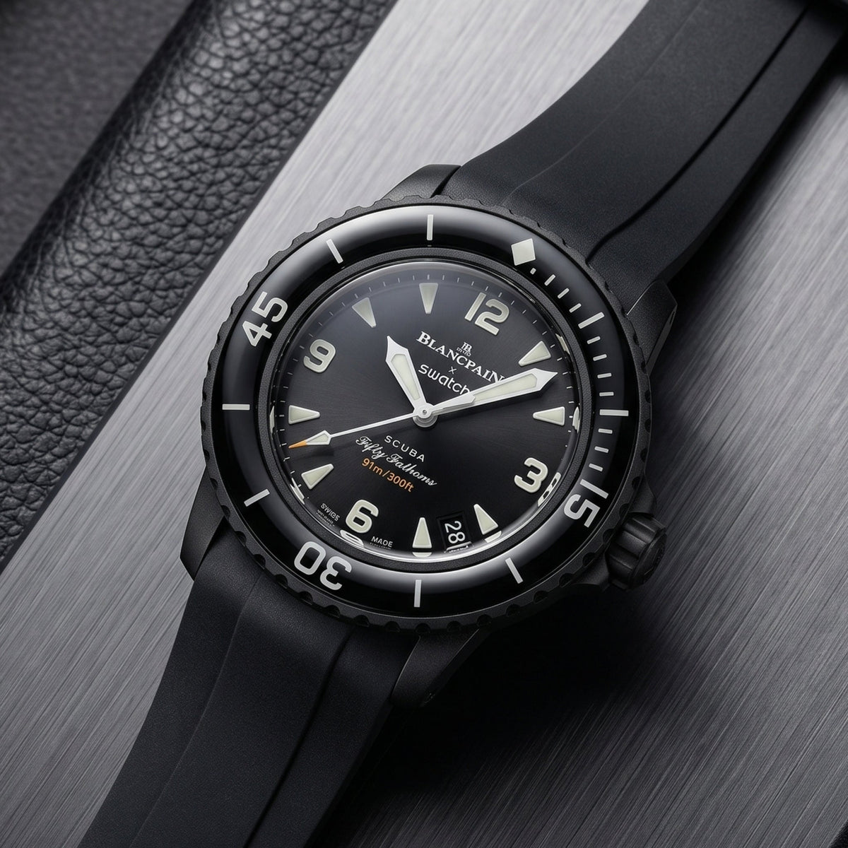 Kautschuk Armband für Blancpain X Swatch - Ocean Of Storms - Helvetus
