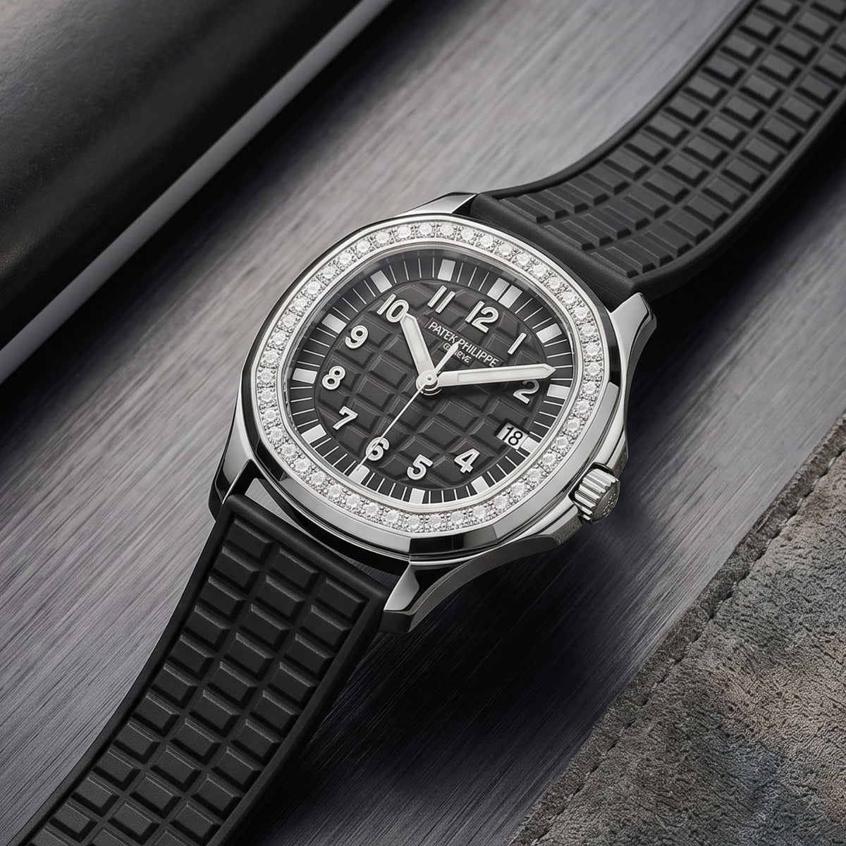 Kautschukarmband – Für Patek Philippe Aquanaut 5067A-001, 5065, 5066, 5064, 5068R – Schwarz - Helvetus