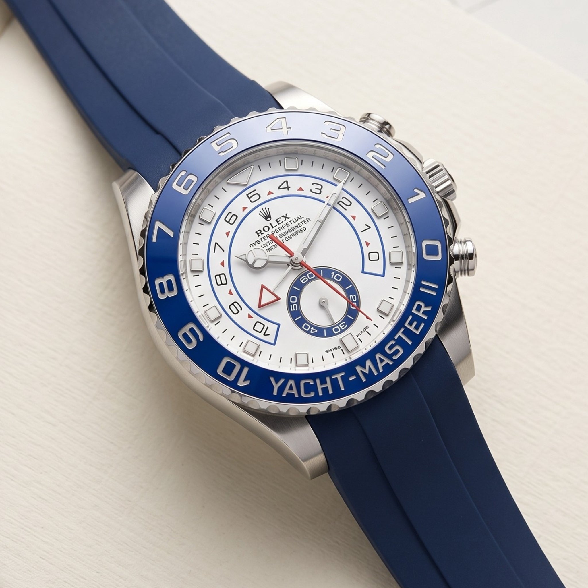 Kautschukarmband für Rolex Yacht-Master II 44mm - Dunkel Blau - Helvetus