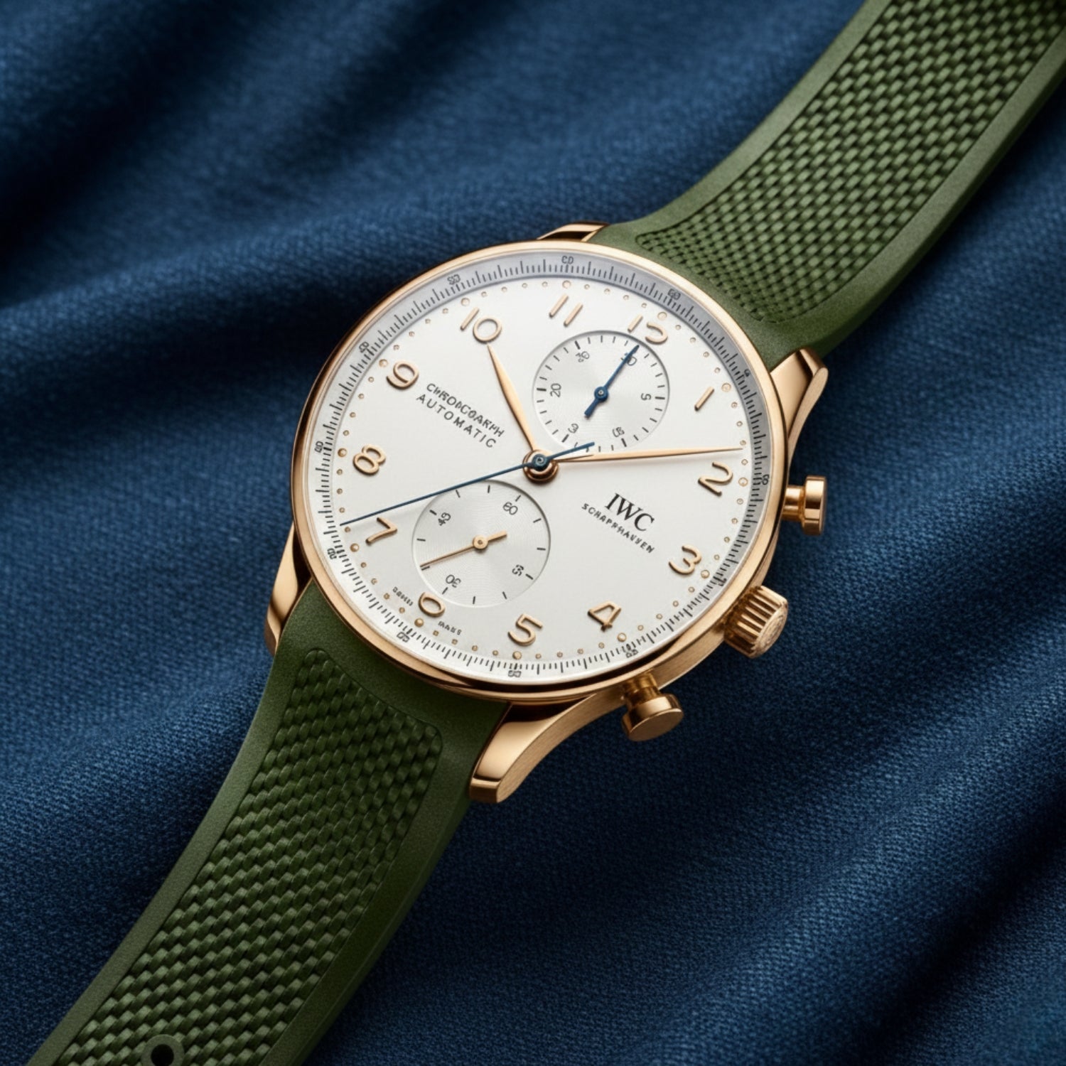 Kautschukarmband - Für IWC Portugieser - Grün - Helvetus DE