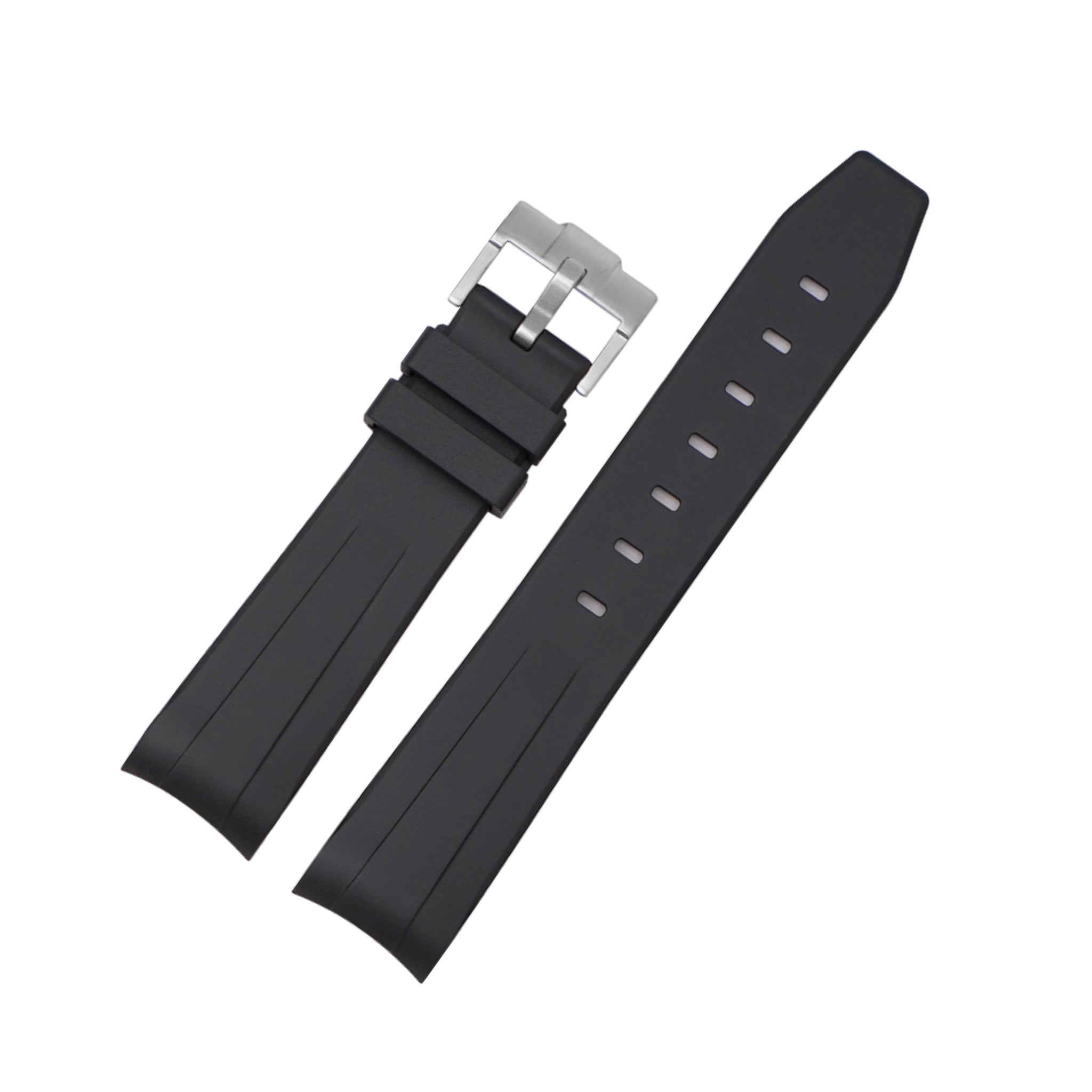 Kautschukarmband – Für Omega Seamaster 300 – Schwarz - Helvetus DE