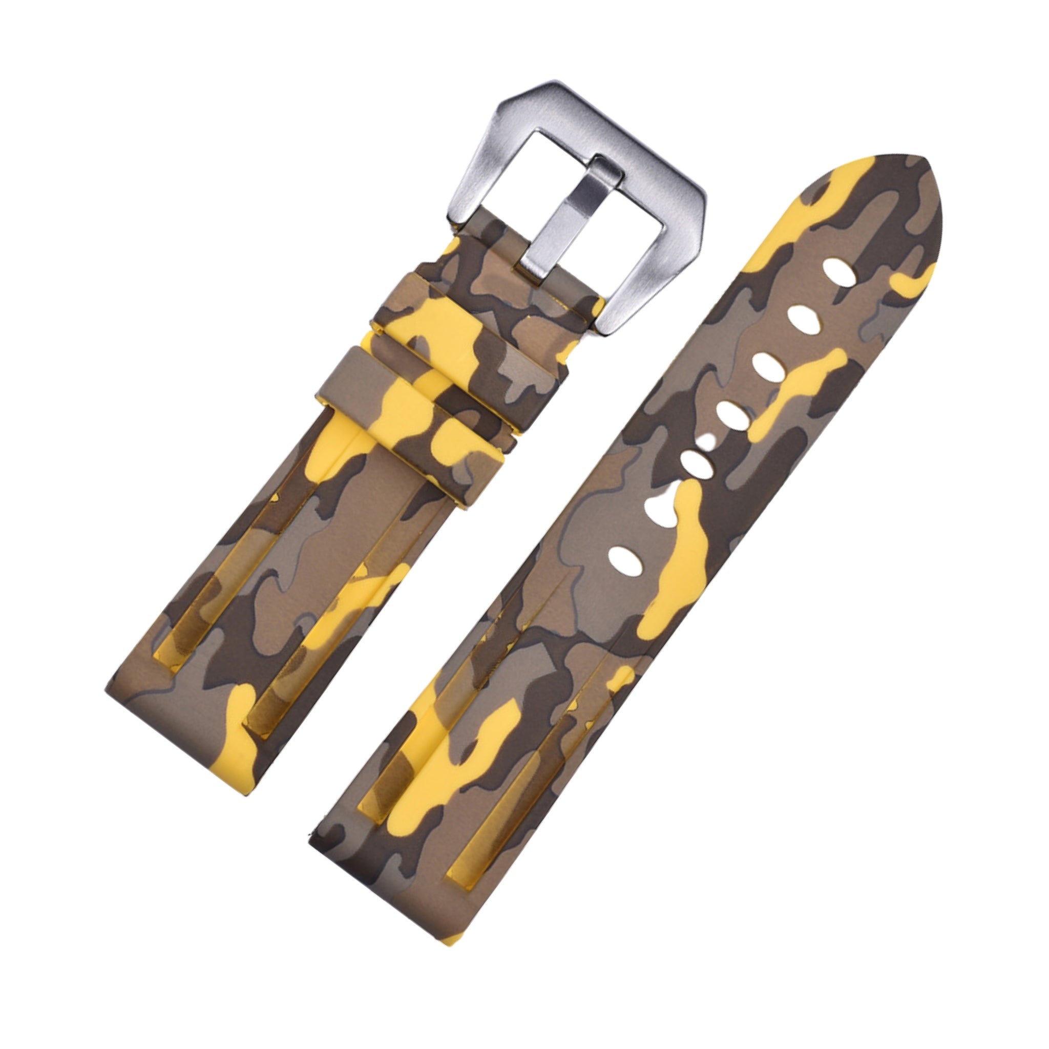 Kautschukarmband – Für Panerai – Gelb Camo - Helvetus DE