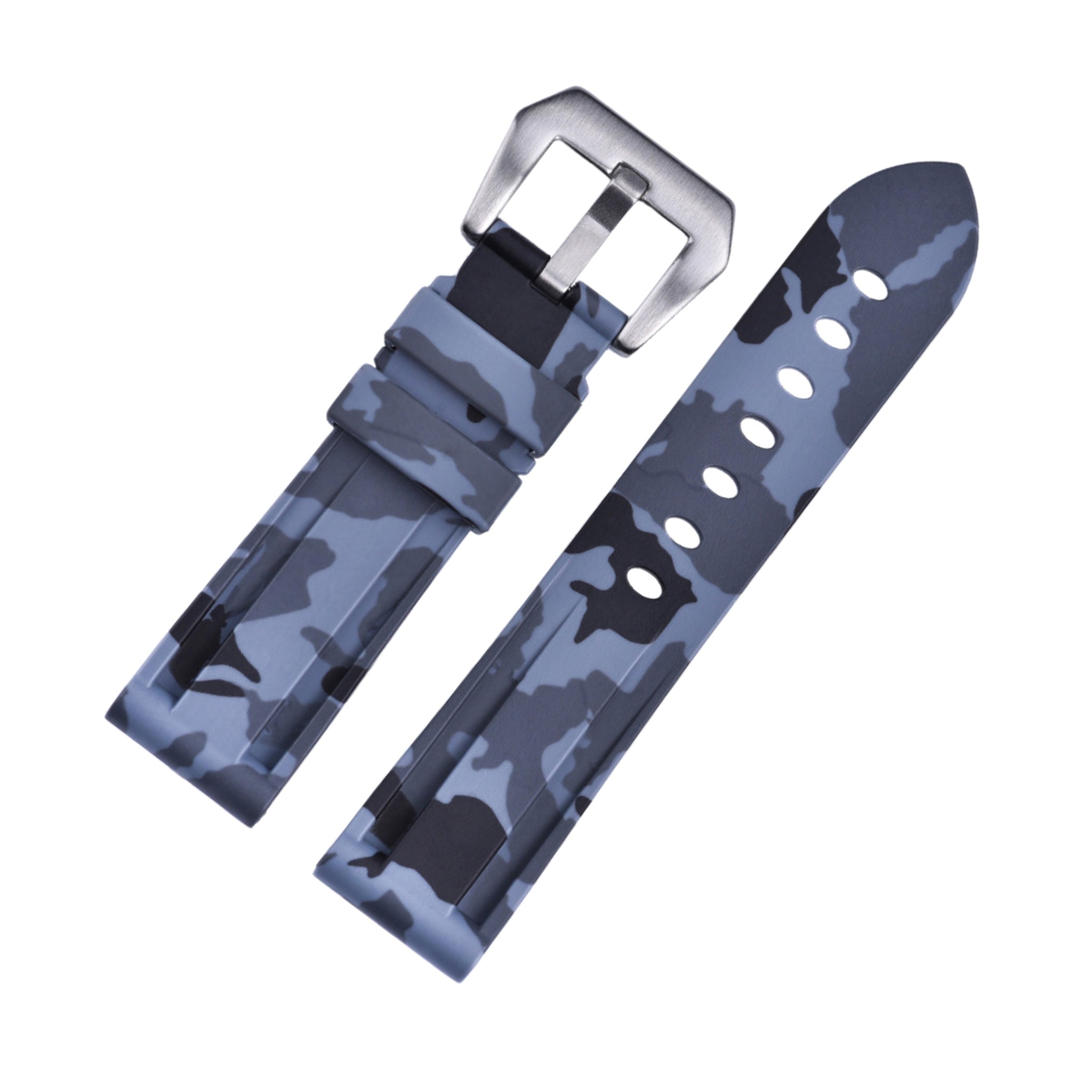 Kautschukarmband – Für Panerai – Grau Camo - Helvetus DE