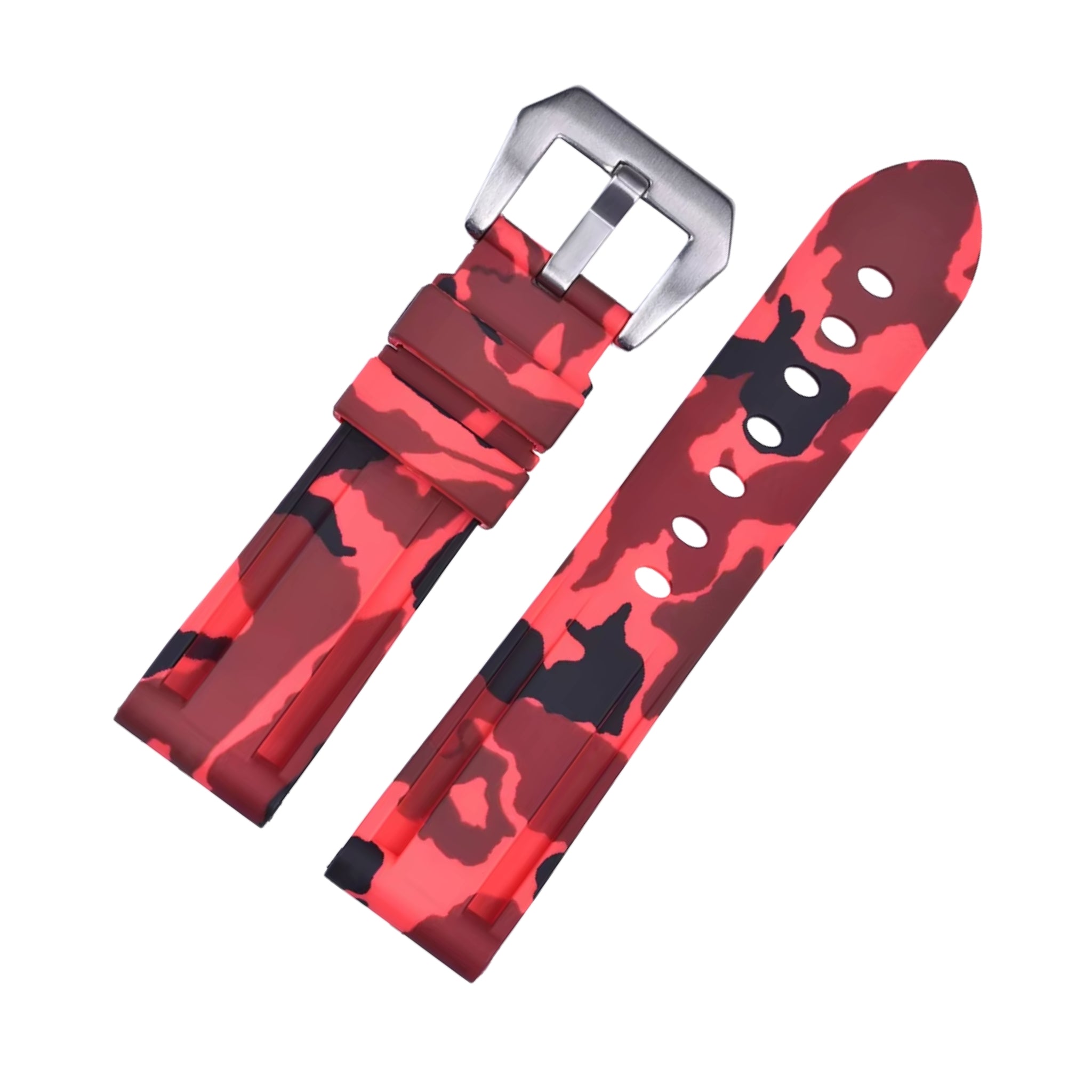 Kautschukarmband – Für Panerai – Rot Camo - Helvetus DE