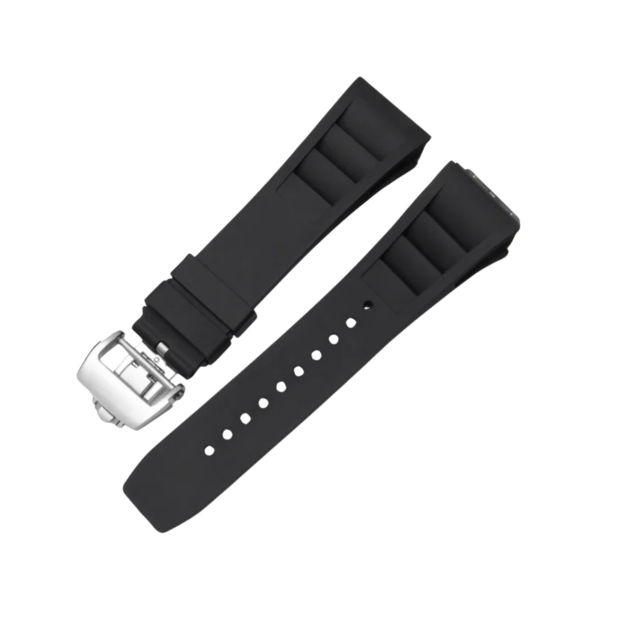 Kautschukarmband – Für Richard Mille RM011 – Schwarz - Helvetus DE