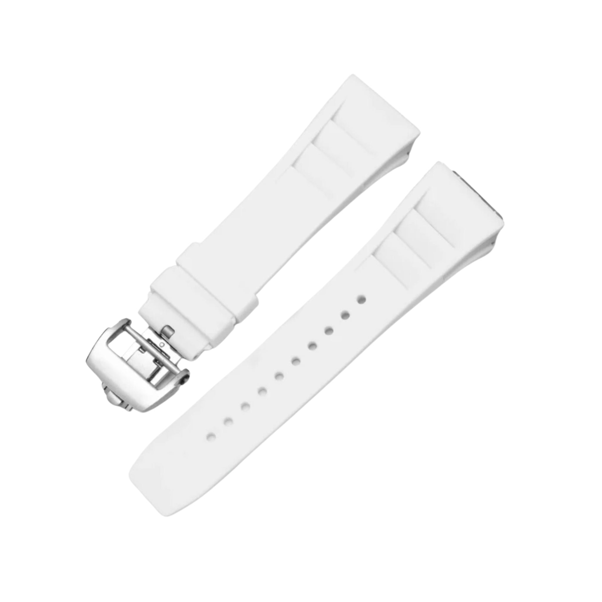 Kautschukarmband – Für Richard Mille RM011 – Weiss - Helvetus DE