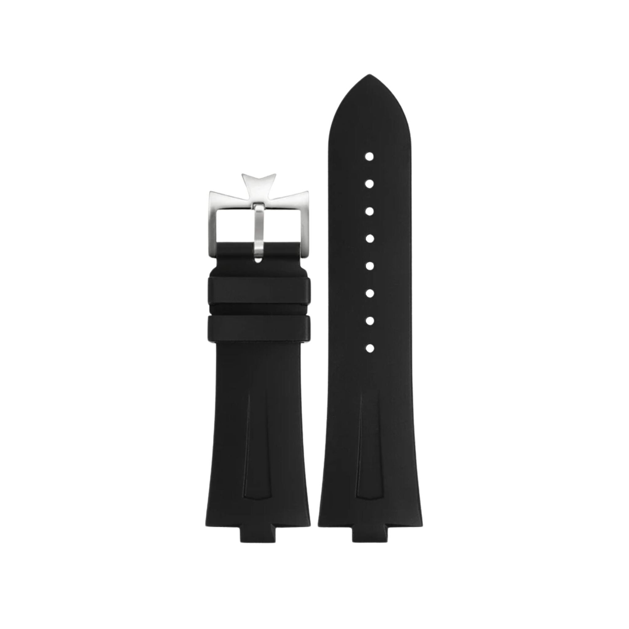 Kautschukarmband – für Vacheron Constantin Overseas 25mm – Schwarz - Helvetus DE