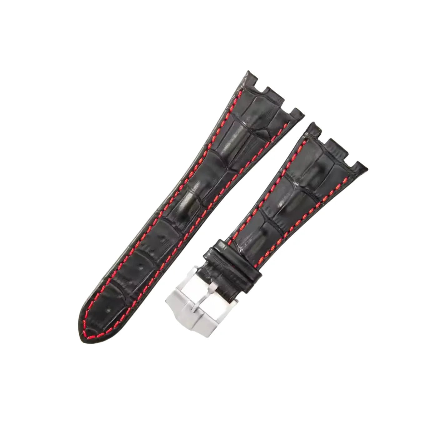 Krokodil Armband - fur alle AP Offshore 42mm - Schwarz - Helvetus DE