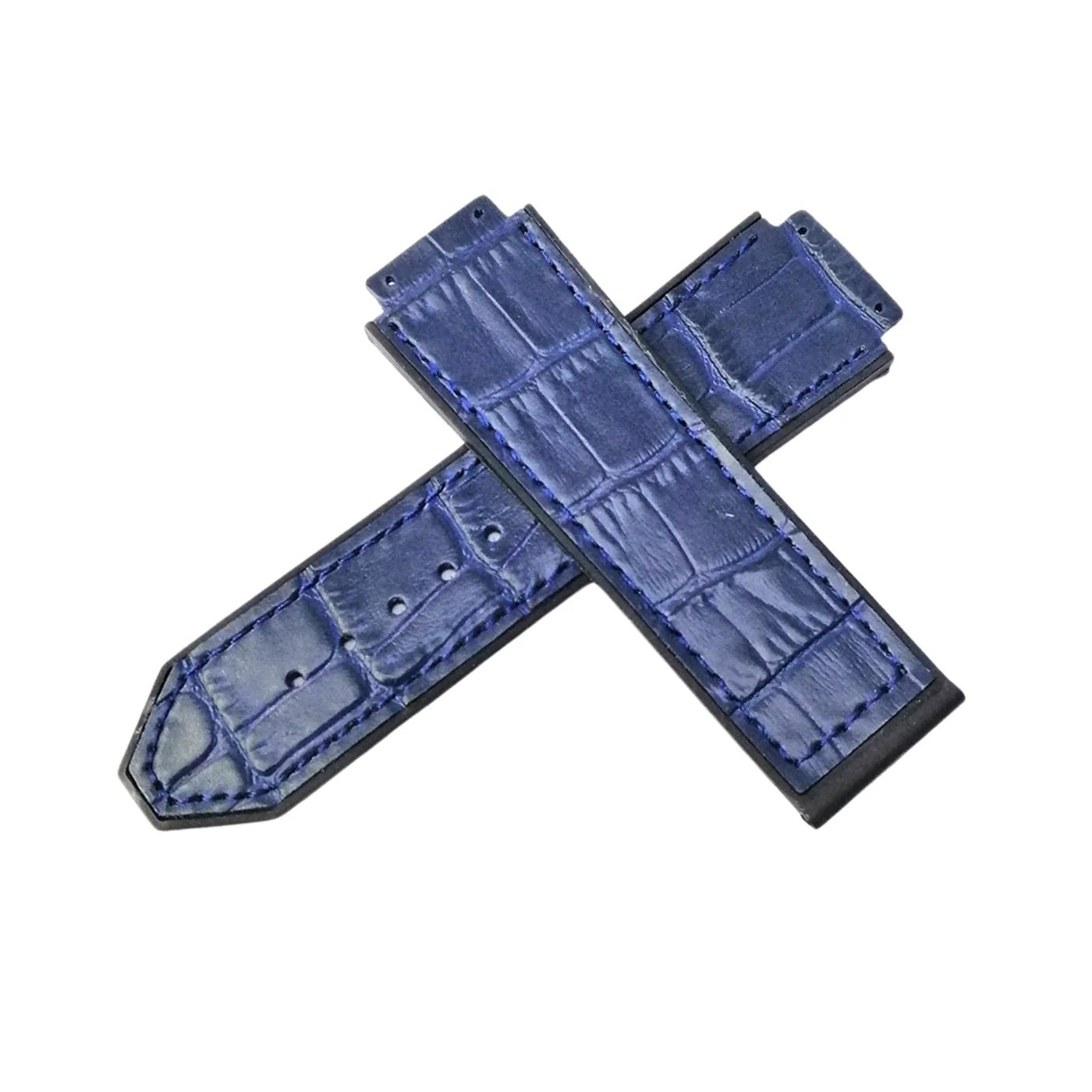 Leder Armband - Für Hublot Big Bang 44mm - Dunkel Blau - Helvetus DE