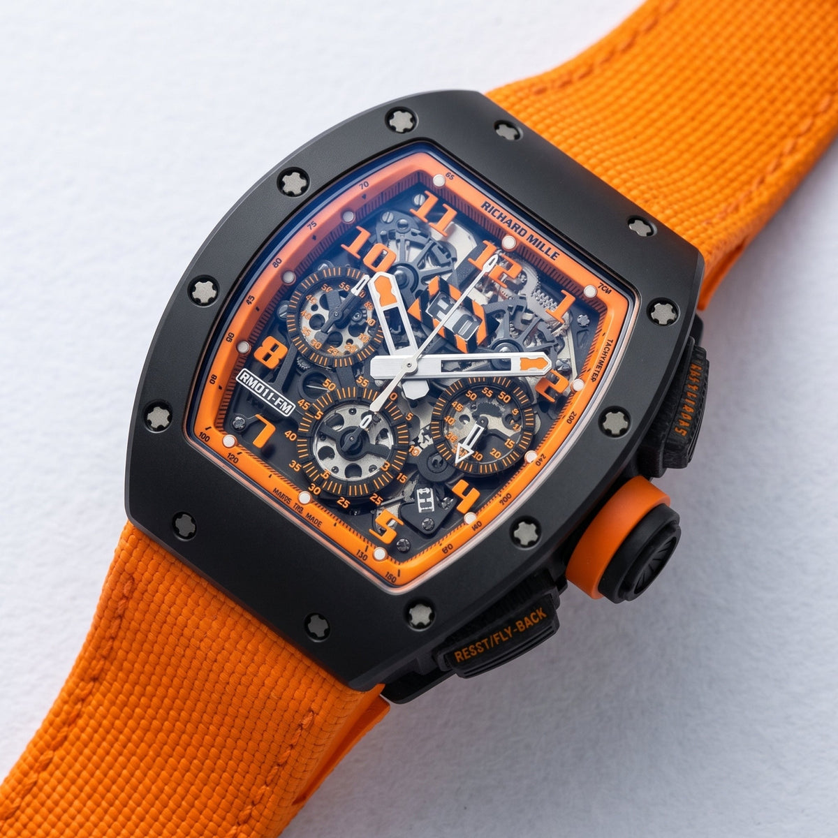 Nylonarmband – Für Richard Mille – Orange - Helvetus