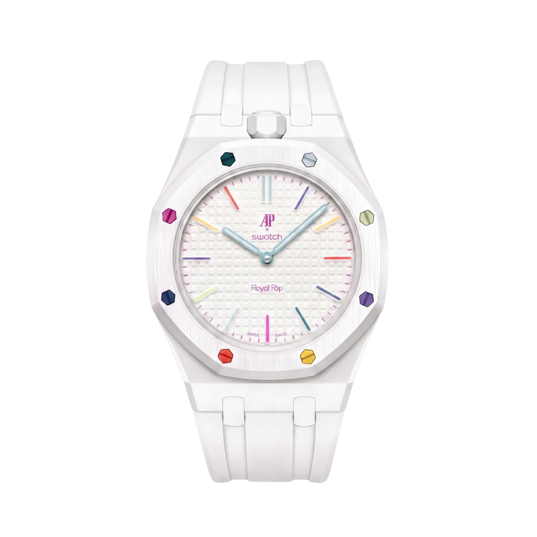 Royal Pop Armband & Gehäuse — für Huit Blanc (Krone bei 12 Uhr) - Helvetus