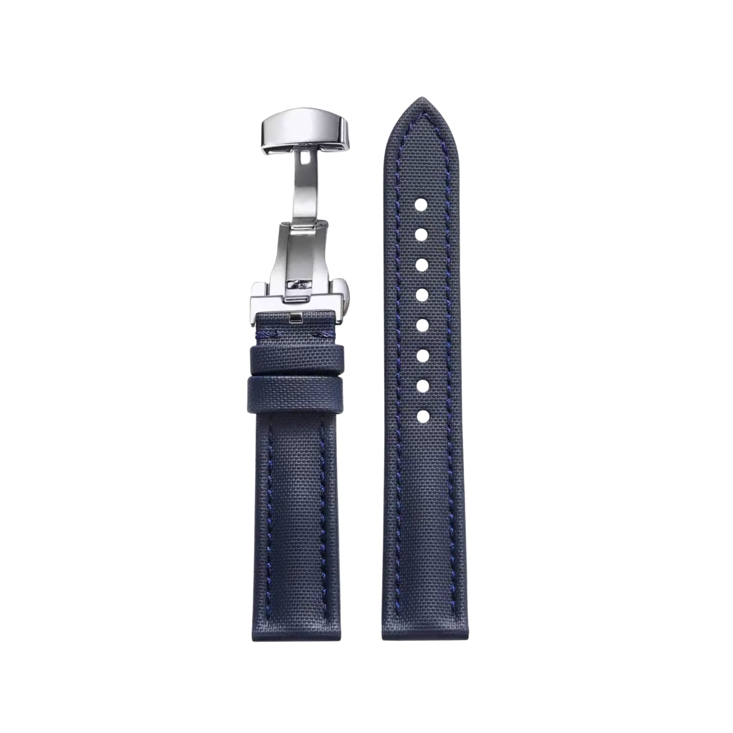 Sailcloth FKM Kautschuk Armband – Dunkel Blau – MarinerTex™ von Helvetus® - Helvetus DE