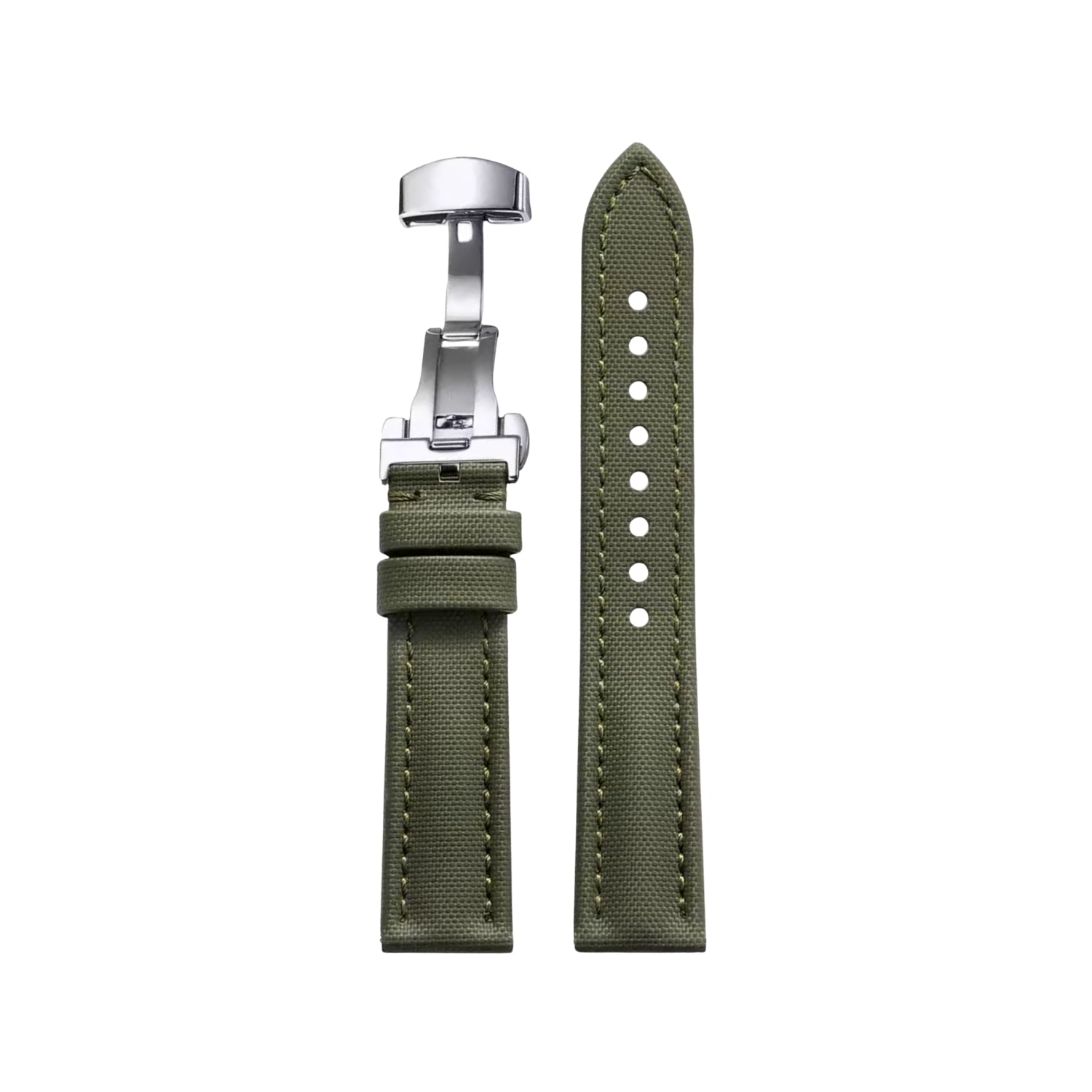 Sailcloth FKM Kautschuk Armband – Grün – MarinerTex™ von Helvetus® - Helvetus DE