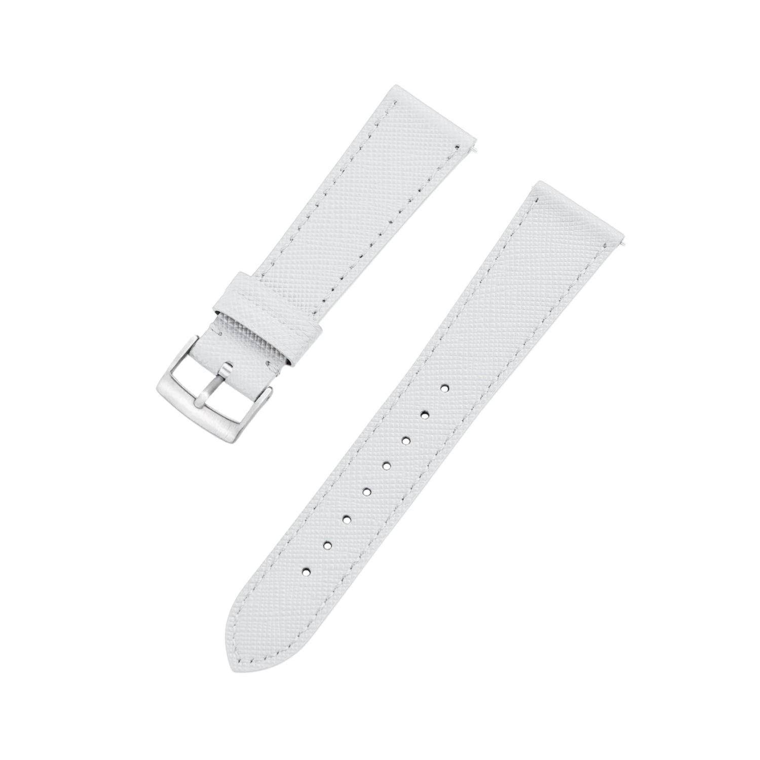 Weisses Leder Uhrenarmband – Handgefertigtes Ersatzband – Helvetus® - Helvetus DE